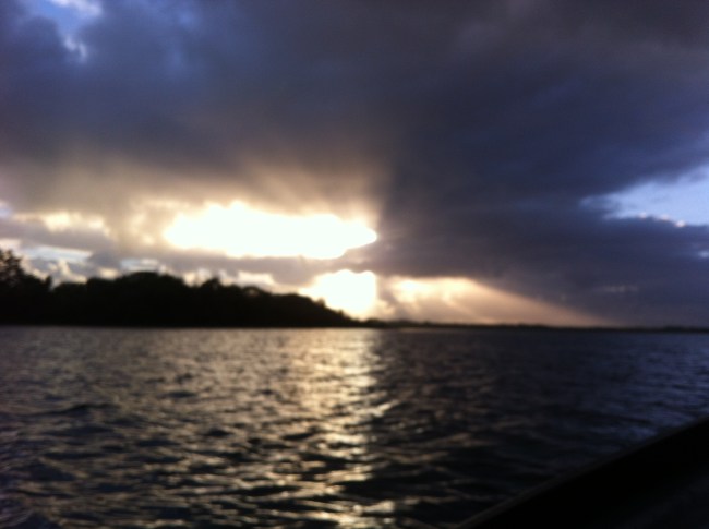 sunset over Castlehill