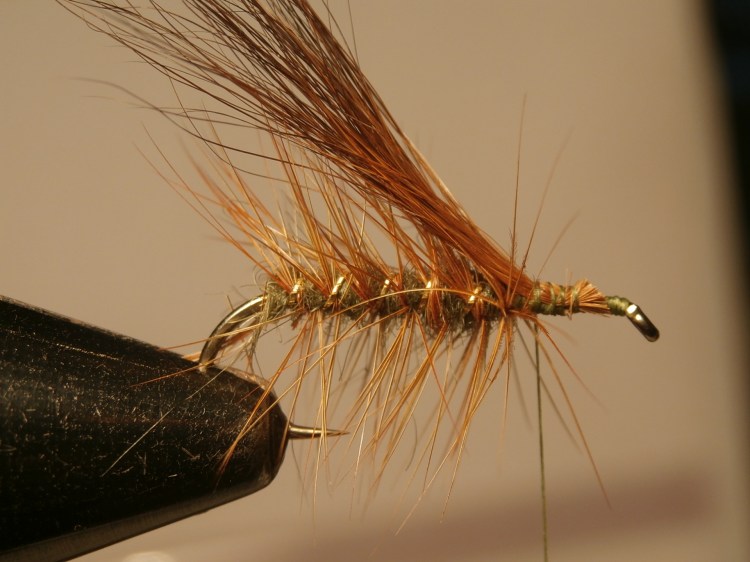 Brown squirrel underwing tied in