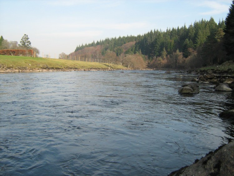 The Aberdeenshire Dee, deep wading is a must on a lot of this river